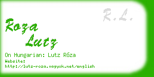 roza lutz business card